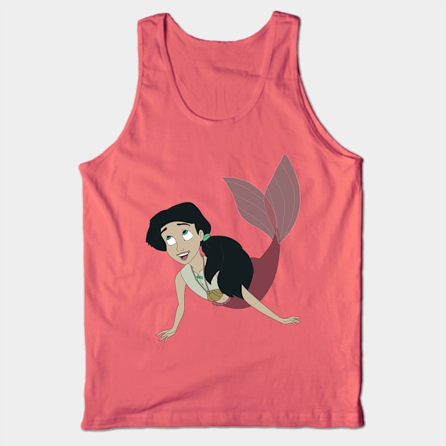 Melody the Mermaid Tank Top by GoneawayGames